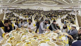 Luxury Afghan Wedding ceremony in Kabul Afghanistan  Cooking Kabuli Pulao for 10000 Peoples [upl. by Triny]