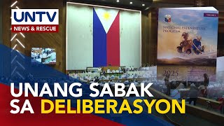 Deliberasyon sa 2025 proposed national budget sinimulan na ng Kamara [upl. by Milena]