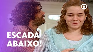 Bianca cai da escada e Petruchio e Catarina se desesperam 😱  O Cravo e a Rosa  TV Globo [upl. by Sunil]