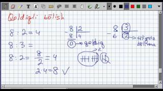 Qoldiqli bolish Matematika 5sinf 16dars [upl. by Aneloaup641]