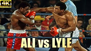 Muhammad Ali vs Ron Lyle  KNOCKOUT Legendary Boxing Fight  4K Ultra HD [upl. by Nrevel697]