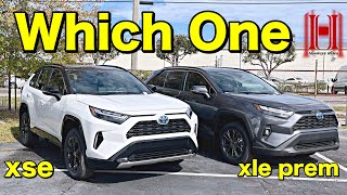 2024 Toyota Rav4 Hybrid XLE Premium vs Rav4 XSE Comparison All Specs amp Test Drive [upl. by Doreen649]