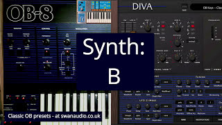 Oberheim OB8 vs uhe Diva  Song Test [upl. by Etteiluj]