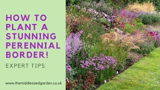 Create an outstanding perennial border  how to choose and combine plants [upl. by Ecnarepmet]