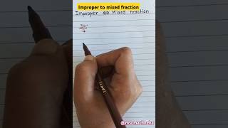 Improper to mixed fraction maths education fractionmixedfractionlike viewcomment follow [upl. by Lika340]