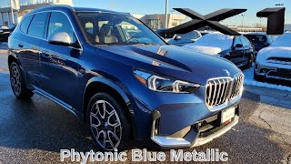 NEW ARRIVAL 2023 BMW X1 xDrive28i Phytonic Blue on Mocha EXHAUST AND DRIVE TEST [upl. by Naujled]