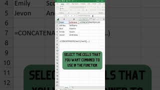 How to Use CONCATENATE in Excel [upl. by Botzow]