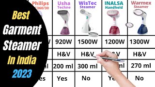 5 Best Garment Steamer In India 2023  Philips vs Usha vs WisTec vs INALSA vs Warmex Garment Steamer [upl. by Elspet228]