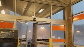 Shoppers Take Shelter Inside Home Depot as Tornado Touches Down [upl. by Ezana844]