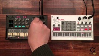 KORG volca fm 3  with volca sample [upl. by Enad]