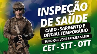 INSPEÇÃO DE SAÚDE  CABO SGT E OFICIAL TEMPORÁRIO DO EXÉRCITO  Tudo que você precisa saber [upl. by Eahsan]