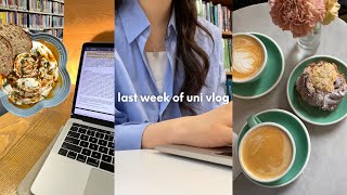 London uni vlog  last week of uni lots of home brunches☕️ coursework [upl. by Enirok]