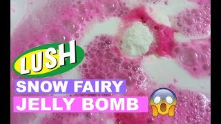 LUSH quotSNOW FAIRYquot JELLY BOMB  TESTED  WILL IT WORK  Jade Madden [upl. by Annibo]