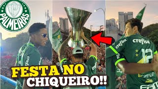 CHEGADA DO PALMEIRAS COM A TAÇA DO BRASILEIRÃO EM SÃO PAULO  FESTA DA TORCIDA 🏆 [upl. by Nillad397]