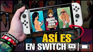 ASÍ es GTA TRILOGY en NINTENDO SWITCH ¿Merece la PENA 👉 GAMEPLAYIMPRESIONES PortátilDock [upl. by Neelrahc586]