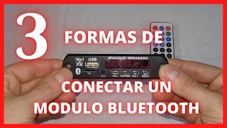 3 FORMAS de como CONECTAR MODULO BLUETOOTH a AMPLIFICADOR  ESTEREO [upl. by Marguerie]