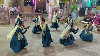 BEAUTIFUL CHRISTMAS KOLATTAM DANCE IN KANYAKUMARI  TAMIL CHRISTIAN DANCE  CHRISTMAS FOLK DANCE [upl. by Oinimreh]