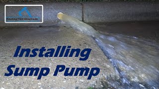 How to install a yard dewatering pump sump pump in a low area [upl. by Carper]