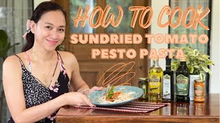 EASY STEPS FOR SUNDRIED TOMATO PESTO PASTA RECIPE [upl. by Eulau78]