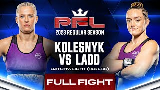 Olena Kolesnyk vs Aspen Ladd  PFL 2 2023 [upl. by Anesusa]