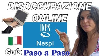 COMO HACER LA DISOCCUPAZIONE ONLINE disoccupazioneONLINE NASPIONLINE argentinosenitalia [upl. by Kcod878]