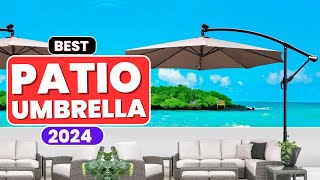 Top 5 Best Patio Umbrellas  Best Outdoor Umbrellas 2024 [upl. by Neeruam311]