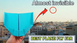 How to fold a Paper Airplane that flies far 1000 FEET  Paper Plane Easy [upl. by Okihcas745]