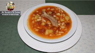 Deliciosas Alubias Frijol Blanco🍲 con Costilla de Cerdo La Mejor Receta🥇 [upl. by Aillicec]