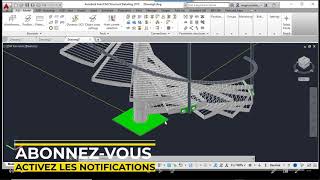 COMMENT MODELISER UN ESCALIER HELICOIDAL METALLIQUE SUR AUTOCAD STRUCTURAL DETAILING [upl. by Estel242]