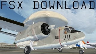 Grumman E1B Tracer Freeware Download FSX HD [upl. by Geri213]