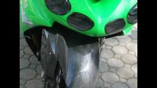 2007 Custom Kawasaki ZX14 ZX1400 Ninja Stretched Lowered Full exhaust  SOLD [upl. by Rehpotsirhcnhoj]