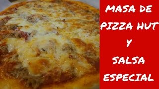 ¿CÓMO HACER MASA DE PIZZA CRUJIENTE Y DELICIOSA MANERA TRADICIONAL en descripciónhay truco [upl. by Macri]