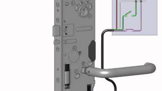 Abloy motor lock EL590 installation settings videowmv [upl. by Nam]