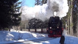 HSB  Winterdampf bei den Harzer Schmalspurbahnen [upl. by Killian]