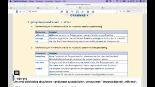 Temporales ausdrücken B2Lektion 4 [upl. by Tnert899]