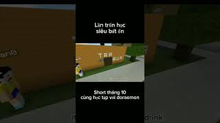 1 Ngày trốn học của Nobita nhưng nó lạ sao á 🤣 minecraft minecraftmemes [upl. by Aras859]