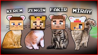 ŞEHİRDEKİ HERKES KEDİYE DÖNÜŞTÜ 😂  Minecraft [upl. by Zitah626]