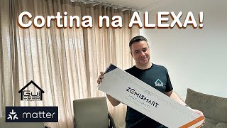 Automação de CORTINA DE TRILHO com a Alexa para sua CASA INTELIGENTE [upl. by Timothea]