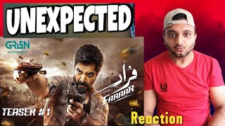 Reaction on  FARAAR  Official trailer reaction  Hamza Ali Abbasi  Green entertainment [upl. by Tyrone837]