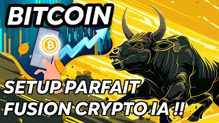 BITCOIN SETUP PARFAIT 👌FUSION CRYPTO IA 🔥 [upl. by Nolahp]