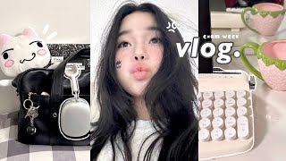 STUDY VLOG🍞 Productive Exam week latenight grind balancing school and life etc [upl. by Mehala]