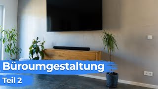 Moderne Büroumgestaltung Teil 2  Gestaltungsidee mit Betonoptik und Firmenlogo [upl. by Akcinahs862]