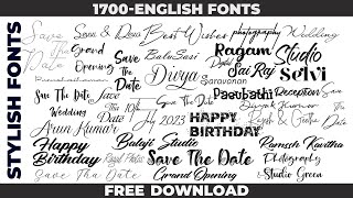 stylish english fonts free download English font collection style fonts pc amp laptop [upl. by Onidranreb]