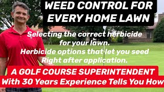 Weed free yard Golf Course Superintendent w30 yrs experience gives you herbicide recommendations [upl. by Aeneg]