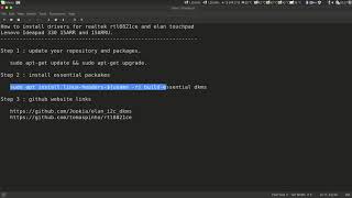 How to enable wifi and touchpad on lenovo 330 ryzen Linux Mint [upl. by Anikehs]