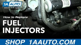 How to Replace Fuel Injectors 0106 Chevy Suburban [upl. by Notsirk]