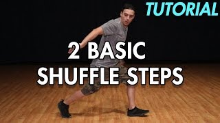 How to do 2 Basic Shuffle steps Shuffle Dance Moves Tutorial MihranTV [upl. by Arrek]