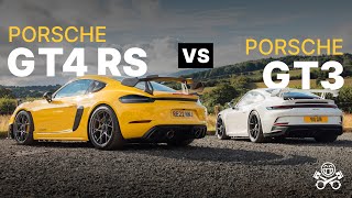 2022 Porsche 718 Cayman GT4 RS vs 911 992 GT3  PistonHeads [upl. by Alodee]