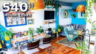 A Colorful Plant Filled 540 Sq Ft Apartment in Buenos Aires Argentina [upl. by Hau]