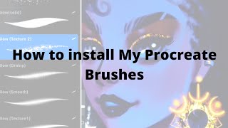 How to install my Procreate Brushes [upl. by Bloch120]